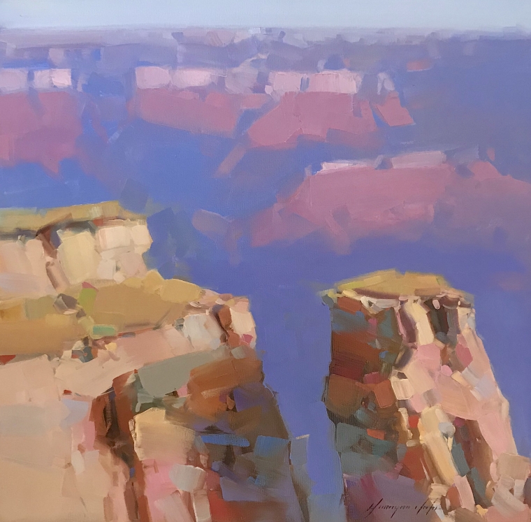 Grand Canyon, Original oil Painting, Handmade artwork, One of a Kind                           